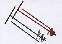 Бур садовый 1 м, насадки d = 150 мм, 200 мм на сайте Стройсервис
