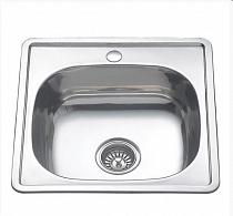 МОЙКА Mixline врезная 48х48 выпуск 3 1/2" с сифоном  на сайте Стройсервис
