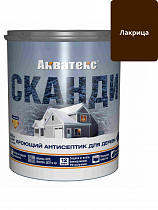 Антисептик кроющий для древесины Акватекс СКАНДИ лакрица 0,75л на сайте Стройсервис
