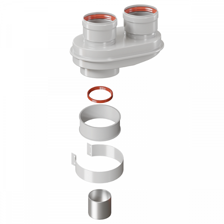 Адаптер моноблочный для перехода на двухтрубную систему 80/80 KRATS  на сайте Стройсервис
