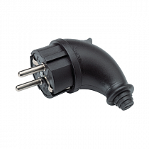 Вилка электрич.угловая однофаз.каучукUNIVersal 1241 на сайте Стройсервис
