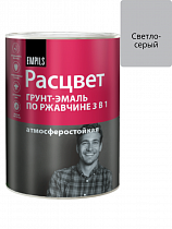 Грунт-эмаль по ржавчине алкидная "РАСЦВЕТ" светло-серая 0.9 кг на сайте Стройсервис
