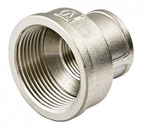 Муфта латунь переходная 1/2"х3/8" никел. на сайте Стройсервис
