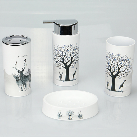 Набор для ВК Elk 146 ( пластик, дозатор, мыльница, стакан, стакан для щеток) Sanitaryware на сайте Стройсервис
