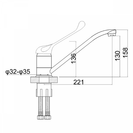 Смеситель для кухни GROSS AQUA Professional 3509509-G0149