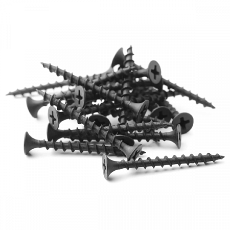 Саморез по дереву ОСТРЫЙ 4,8х100 фосфатированный, потай, редкий шаг (пром упак) на сайте Стройсервис
