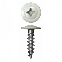 Саморез с прессшайбой острый 4,2х19мм RAL 9003 Белый   на сайте Стройсервис
