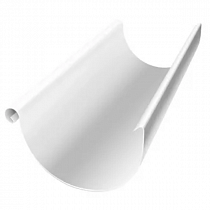 Желоб полукруглый Optima 125мм 3м RAL 9003 белый на сайте Стройсервис
