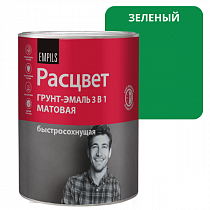 Грунт Эмаль по ржавчине 3в1 Зеленый 0,9кг Расцвет  на сайте Стройсервис
