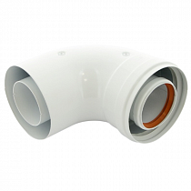 Колено коаксиальное d60/100 МЕТАЛЛ К-01 Krats на сайте Стройсервис
