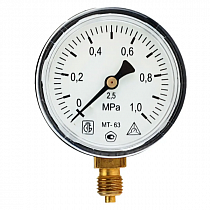 Манометр радиальный МП63П 1МПа  на сайте Стройсервис
