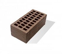 Кирпич утолщенный лицевой пустотелый   "Шоколад"  накат "Кора дерева"  на сайте Стройсервис
