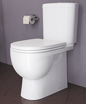 Унитаз-компакт "ART Комфорт" 2-реж. белый(сидение дюропласт с микролифтом) на сайте Стройсервис
