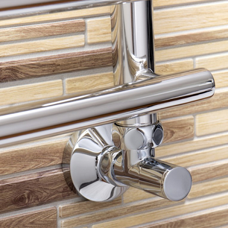 Вентиль для полотенцесушителя кругл. углов. г/г 1