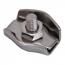 Зажим для троса до 4 мм нержавеющий SINGLE (одинарный) на сайте Стройсервис
