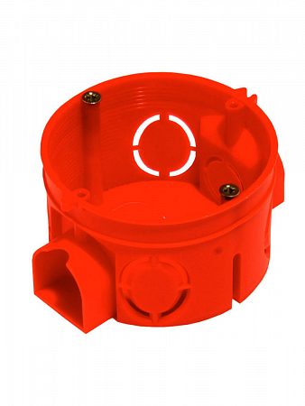 Коробка установочная СП д/бетона 68х42мм со стык. узлами красная КУ1101 HEGEL  на сайте Стройсервис

