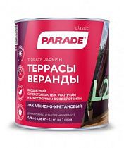 Лак алкидно-уретановый PARADE L25 Террасы & Веранды полуматовый 0,75л *6 на сайте Стройсервис
