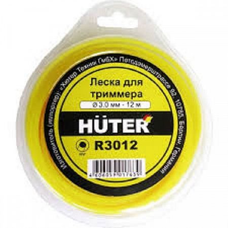 Леска для триммера 3,0мм х 12м Звезда HUTER S3012 на сайте Стройсервис
