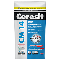Клей для плитки и керамогранита CМ14 Extra 5кг Ceresit на сайте Стройсервис
