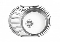 Мойка кухонна врезная LEDEME ( правая) 570*450 0,6мм с сифоном на сайте Стройсервис
