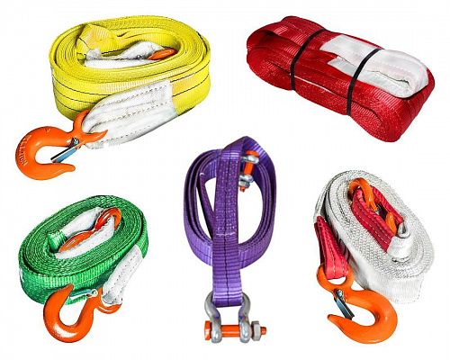 Ремень буксировочный 4т (К), (L=6,0 м) 30 мм в 1 слой с двумя петлями Magnus-Profi на сайте Стройсервис
