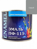 Эмаль ПФ-115 "ПРОСТОКРАШЕНО!" серая БАУ 1.8 кг на сайте Стройсервис
