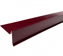 Планка ветровая для гибкой черепицы 90*110*2м RAL3005 Красное вино на сайте Стройсервис
