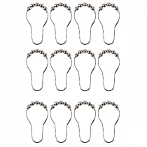 Кольца д/штор в ванную (никелированные) 12шт/уп 75164 Master House на сайте Стройсервис
