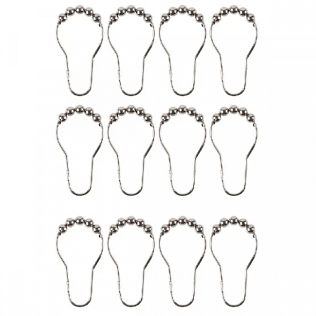 Кольца д/штор в ванную (никелированные) 12шт/уп 75164 Master House на сайте Стройсервис
