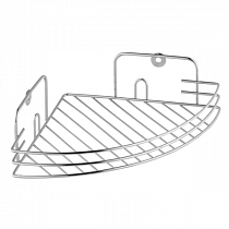 Полка угловая 1ярус хром 190*190*60 на сайте Стройсервис
