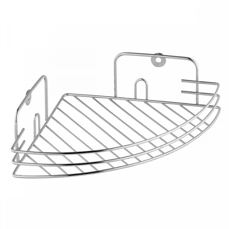 Полка угловая 1ярус хром 190*190*60 на сайте Стройсервис
