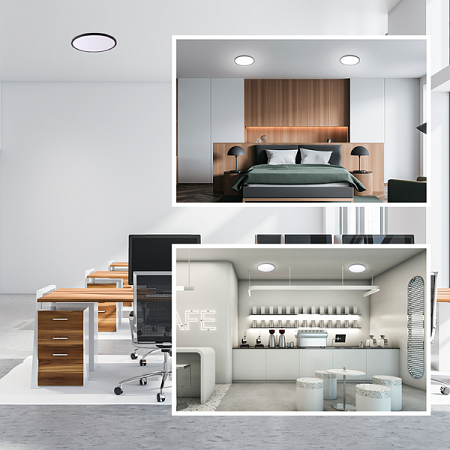 Светильник светодиод. декоративный SPIN 38W (3800lm) 4000K черный 18-137 APEYRON Electrics