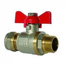 Кран шар. под обжим 20х3/4" НР баб. Китай 402 на сайте Стройсервис
