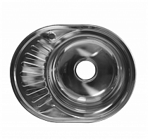 МОЙКА Mixline врезная овальная 57х45 (0,8)/15 ПРАВАЯ  на сайте Стройсервис
