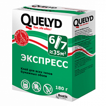 QUELYD Клей обойный "ЭКСПРЕСС" 0.25 кг (30шт,Р56) на сайте Стройсервис
