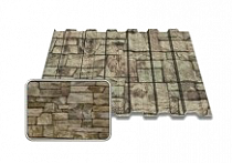 Профнастил Полимер С8 2м 0,45 1150/1200 ДПП ОК034А Дикий Камень  на сайте Стройсервис
