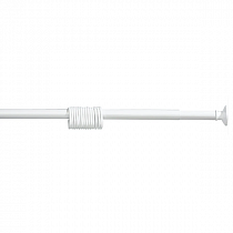 Карниз д/ванной телескопический 1,1-2,05м белый Мультипласт/Умничка  на сайте Стройсервис
