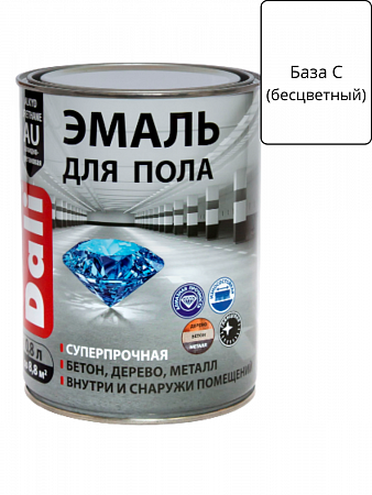 "DALI" эмаль для пола, база С 0,8 л на сайте Стройсервис
