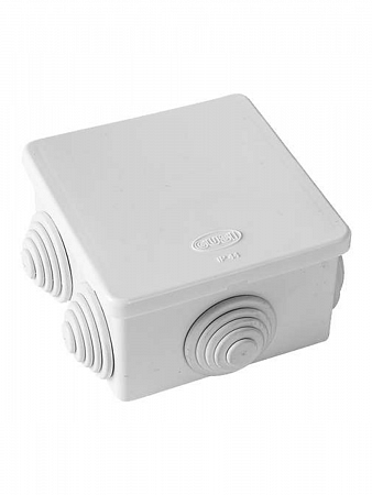 Коробка распределительная ОП 70х70х40мм.IP54 белая на сайте Стройсервис
