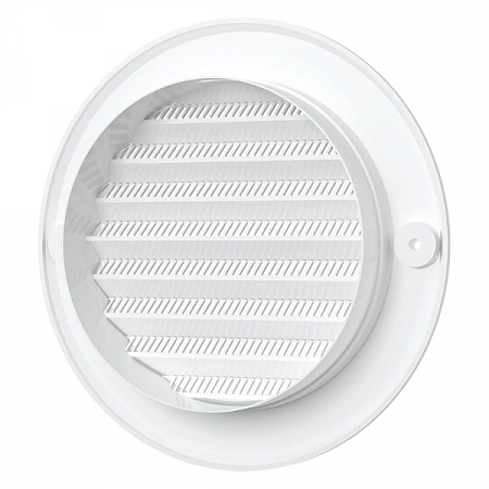 Решетка приточно-вытяжная с фланцем 10РКC пластик белый ERA (3)