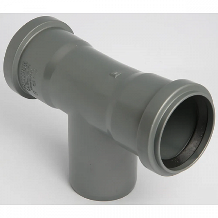 Тройник канализ. серый Ду 50*50мм 87,5° РР-Н СПЕЦИАЛЬНЫЙ Flextron на сайте Стройсервис

