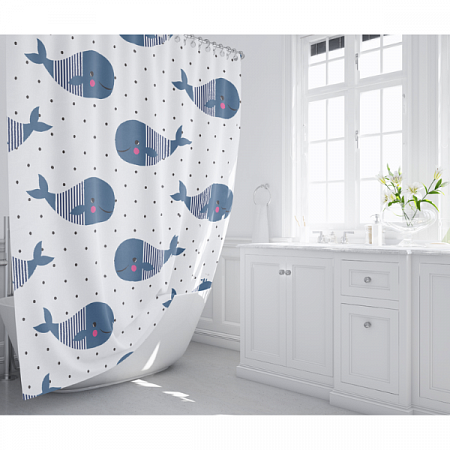 Штора для ванной комнаты FIXSEN DROP FX-1508