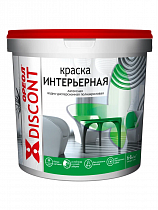 Краска ВД интерьерная  1,5кг акриловая ОРЕОЛ ДИСКОНТ *6/336 на сайте Стройсервис
