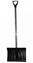 Лопата снеговая "Крепыш" 440*315мм с планкой и алюминиевым черенком на сайте Стройсервис

