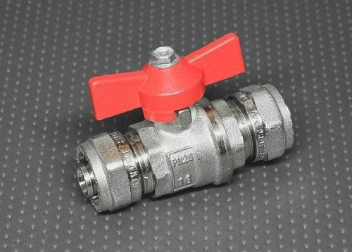 Кран шаровой металлопластик цанга 16х16 баб. на сайте Стройсервис
