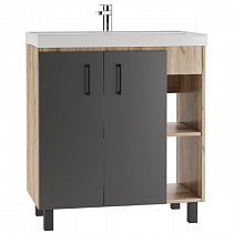 Тумба под умывальник "Фостер 80" Craft Без ящика Домино на сайте Стройсервис
