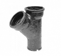 Тройник канализационный d100*100мм 45°  / чугунный на сайте Стройсервис
