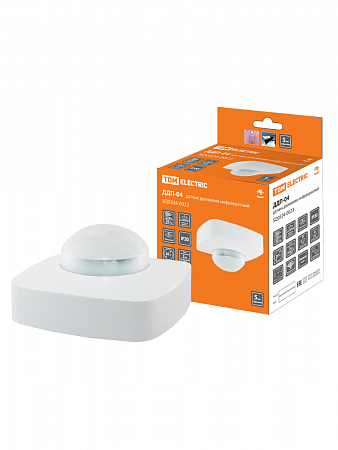 Датчик движения потолочный ДДП-04 2000Вт, 10-1800с, 4х20м , 3+лк, 120(сбоку)+360(сверху)гр, IP20, TDM на сайте Стройсервис
