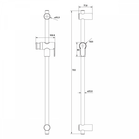 Душевая стойка RAY RAY70W0i17 IDDIS (3)