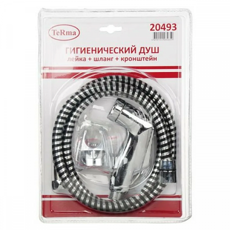 Гигиеническая лейка с шлангом и держателем 20494 TERMA на сайте Стройсервис
